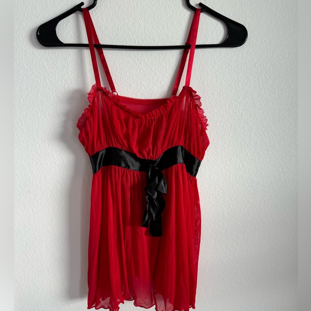 O sexy red babydoll one size O/S